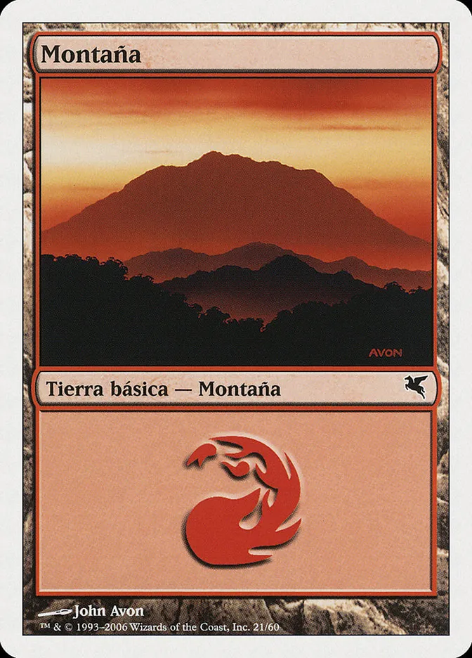 2005 Salvat 2005 Mountain common #D21 common card image
