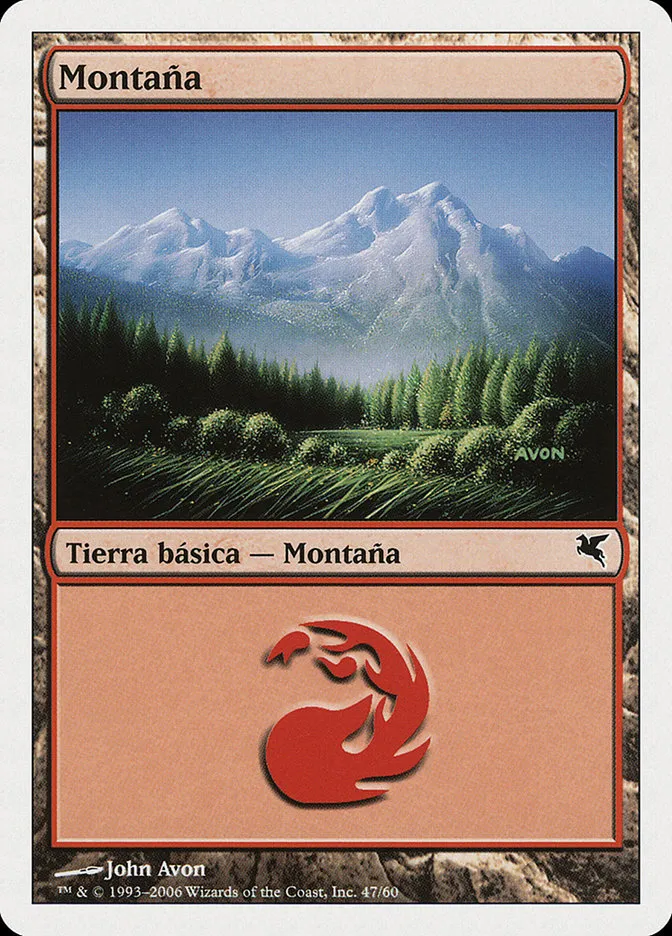 2005 Salvat 2005 Mountain common #D47 common card image
