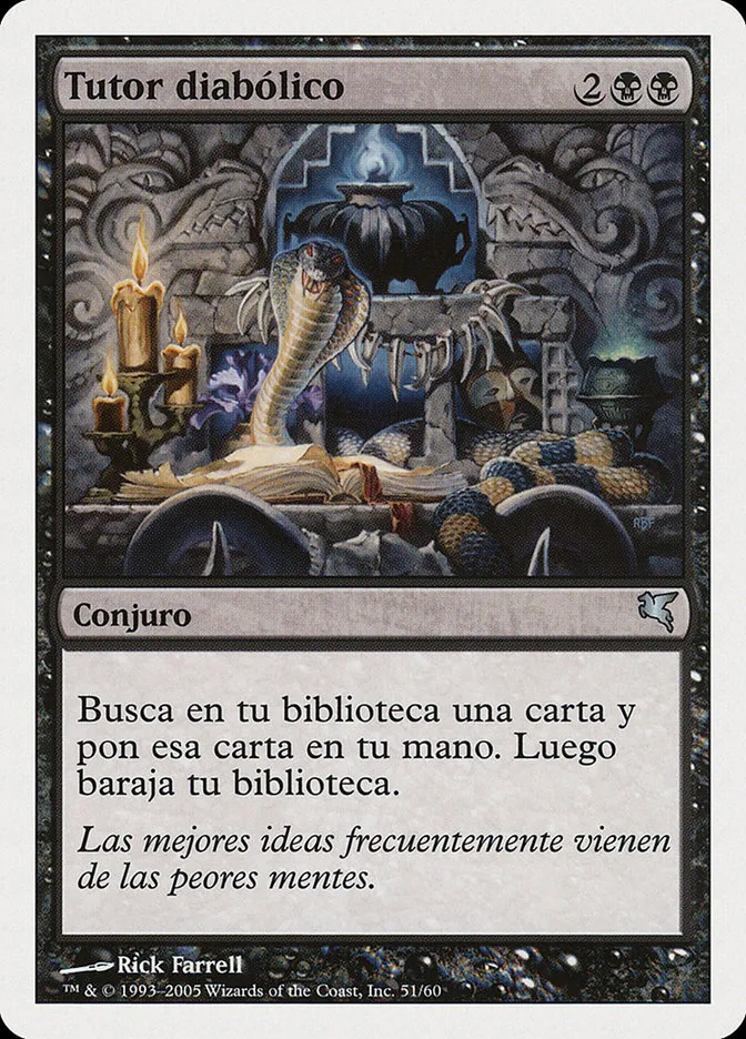 2005 Salvat 2005 Diabolic Tutor uncommon #A51 uncommon card image