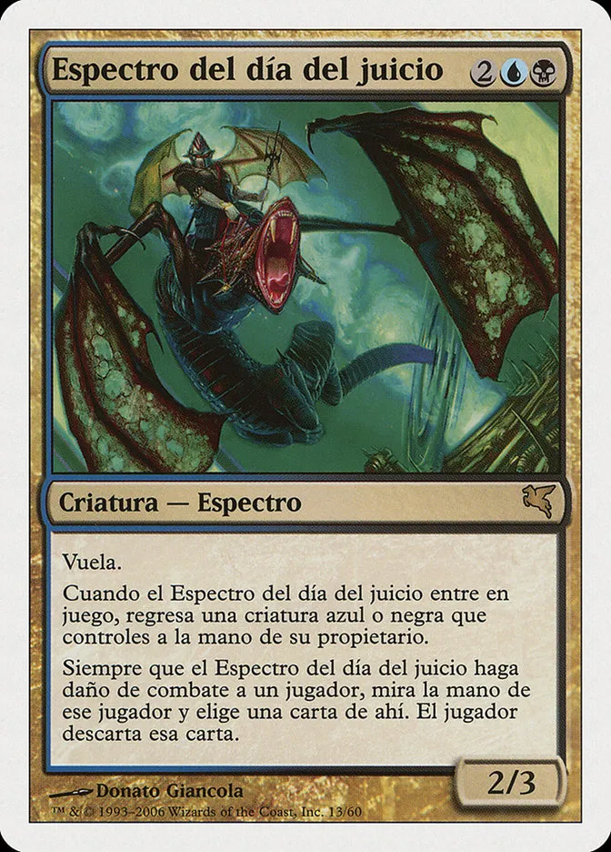 2005 Salvat 2005 Doomsday Specter #E13 rare card image