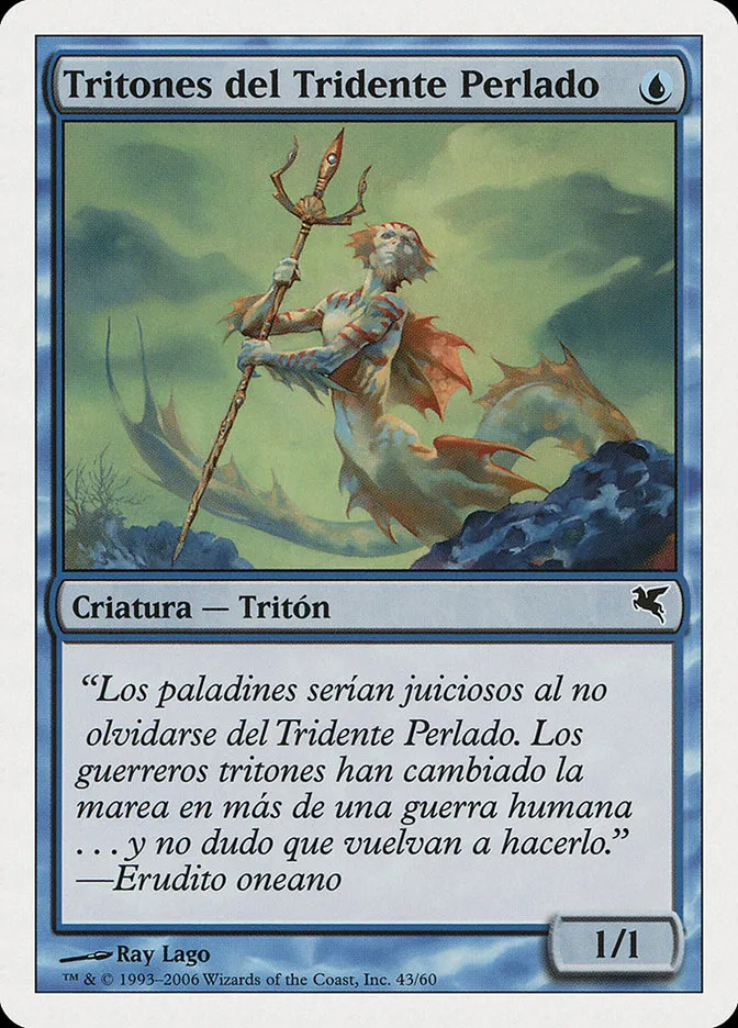 2005 Salvat 2005 Merfolk of the Pearl Trident #E43 common card image