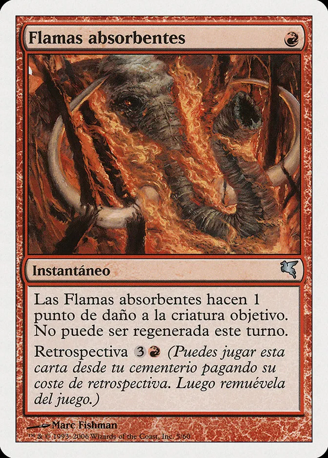 2005 Salvat 2005 Engulfing Flames #D5 uncommon card image