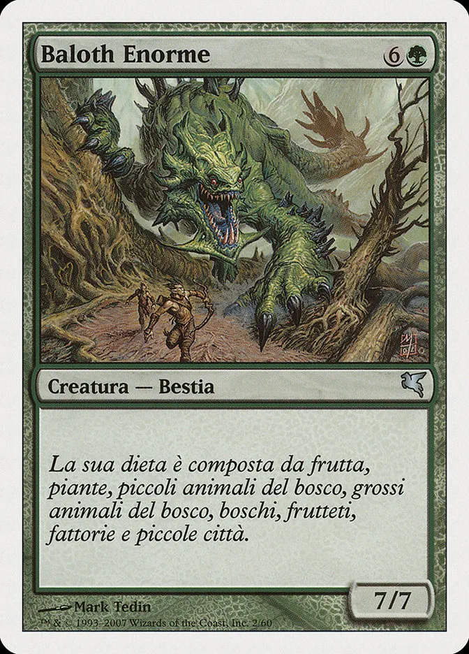 2005 Salvat 2005 Enormous Baloth #K2 uncommon card image