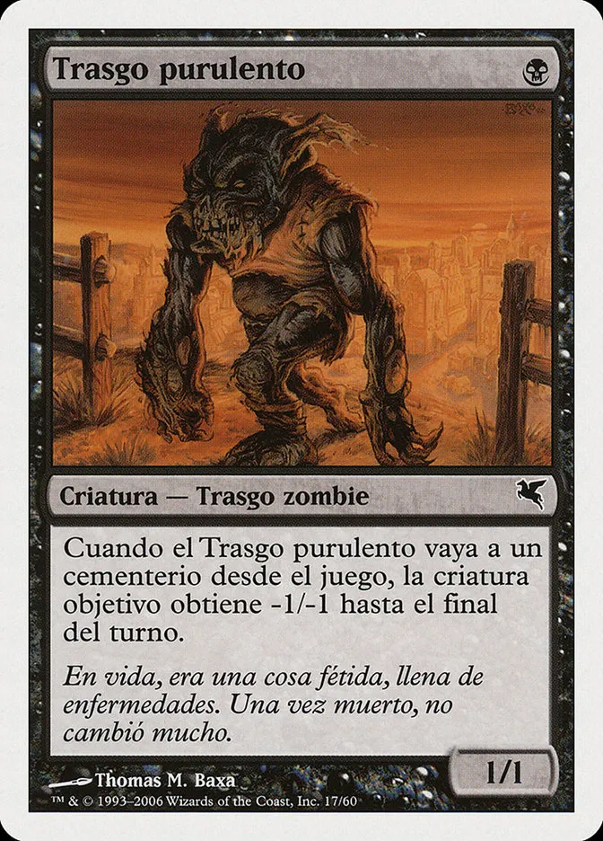 2005 Salvat 2005 Festering Goblin common #F17 common card image