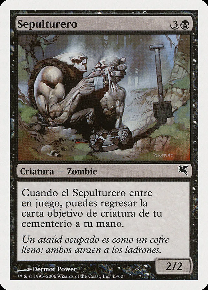 2005 Salvat 2005 Gravedigger common #F43 common card image