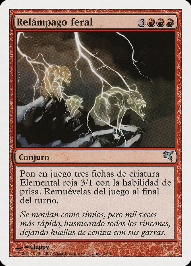 2005 Salvat 2005 Feral Lightning #I2 uncommon card image