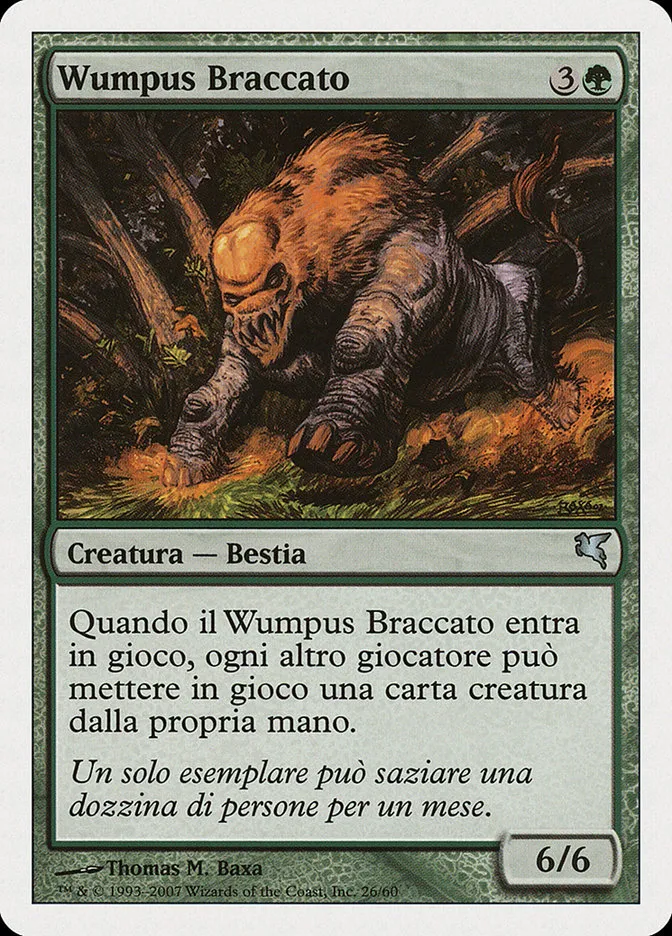 2005 Salvat 2005 Hunted Wumpus #K26 uncommon card image