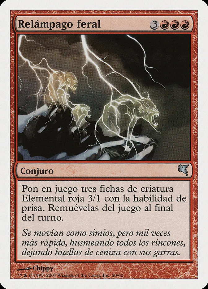2005 Salvat 2005 Feral Lightning #I50 uncommon card image