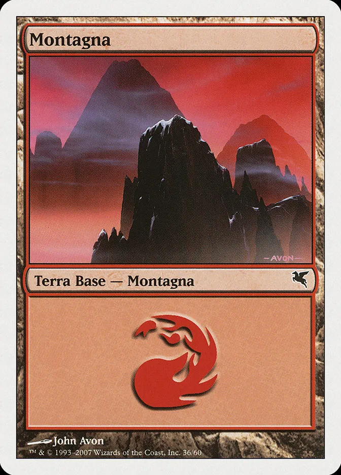 2005 Salvat 2005 Mountain common #K36 common card image