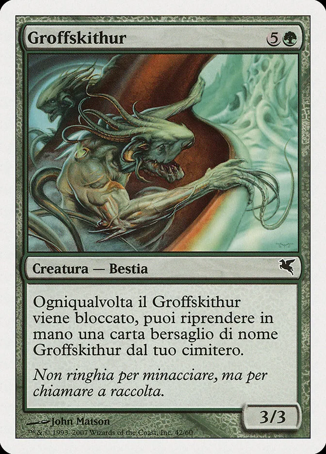 2005 Salvat 2005 Groffskithur common #K42 common card image