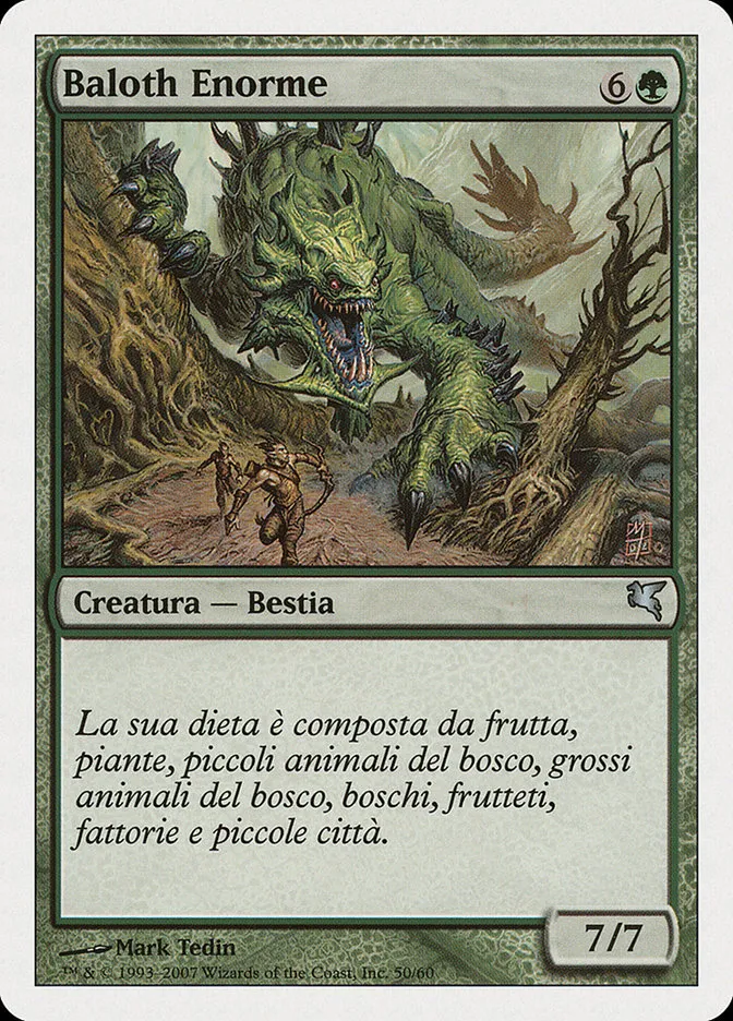 2005 Salvat 2005 Enormous Baloth #K50 uncommon card image