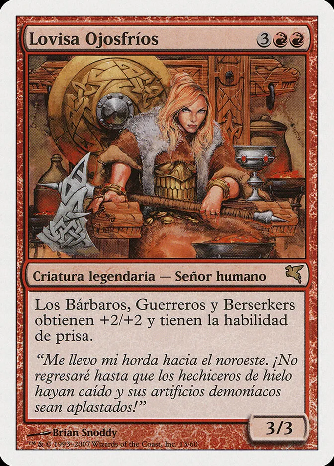 2005 Salvat 2005 Lovisa Coldeyes #I13 rare card image