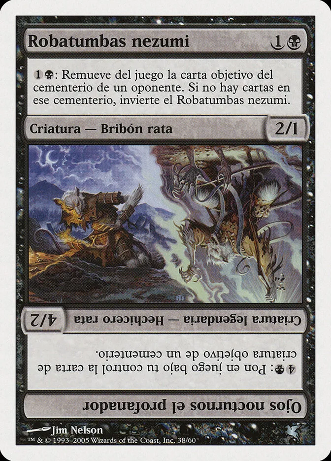2005 Salvat 2005 Nezumi Graverobber // Nighteyes the Desecrator #A38 uncommon card image