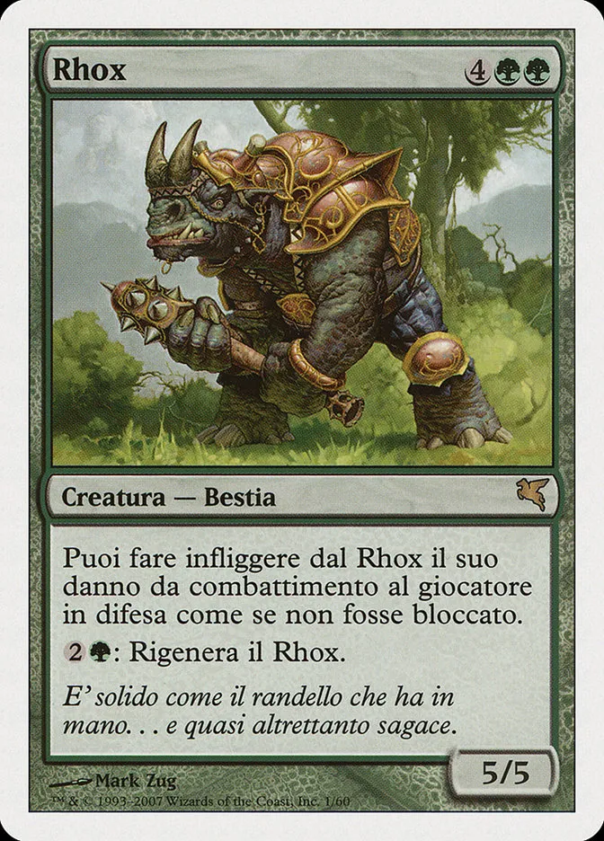 2005 Salvat 2005 Rhox #K1 rare card image