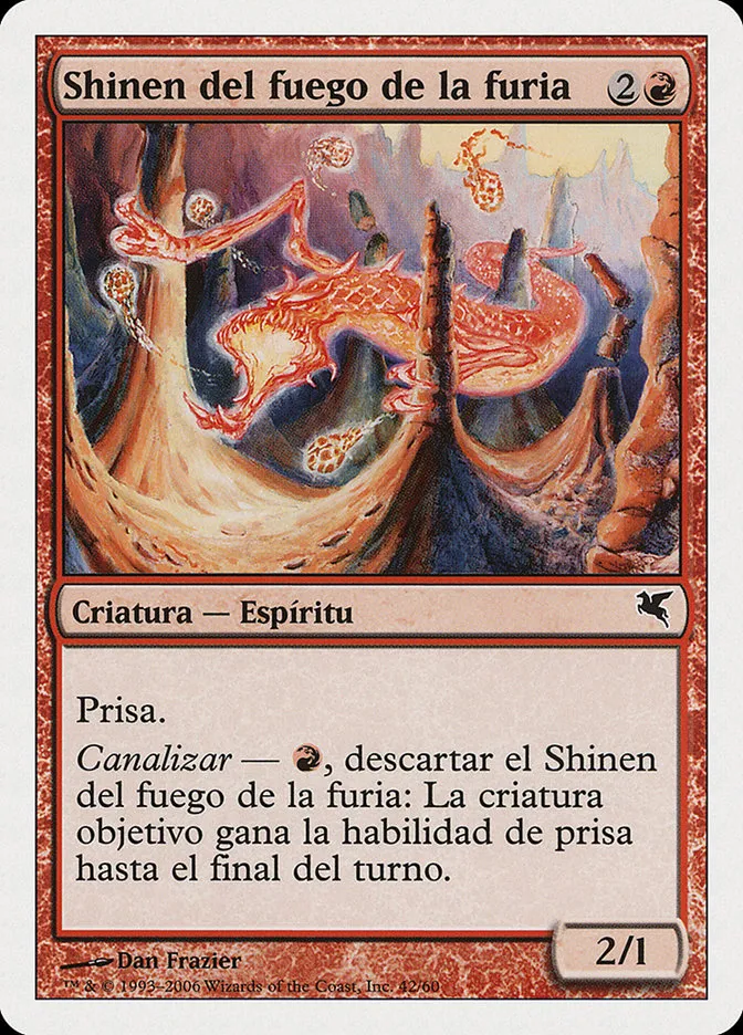 2005 Salvat 2005 Shinen of Fury's Fire #C42 common card image