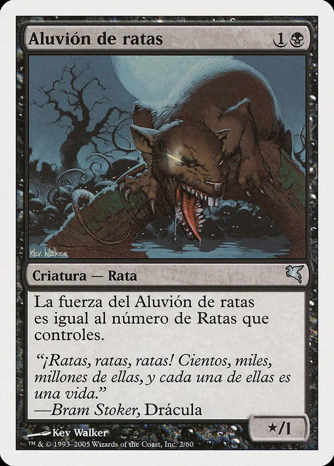 2005 Salvat 2005 Swarm of Rats #A2 uncommon card image