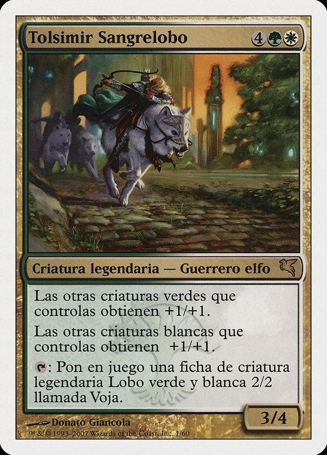 2005 Salvat 2005 Tolsimir Wolfblood #J1 rare card image