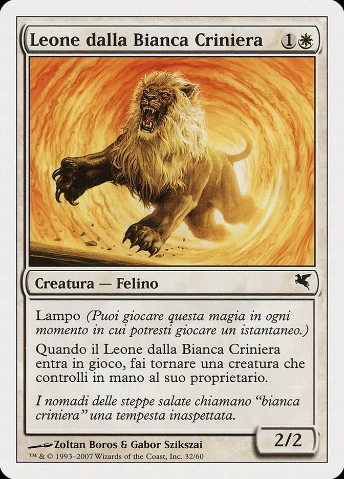 2005 Salvat 2005 Whitemane Lion #L32 common card image