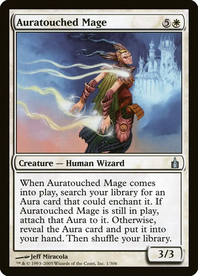 2005 Ravnica: City of Guilds Auratouched Mage uncommon #1 uncommon card image