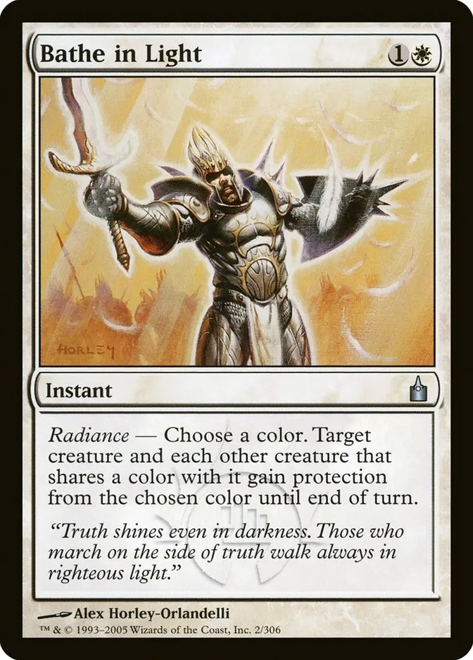 2005 Ravnica: City of Guilds Bathe in Light uncommon #2 uncommon card image