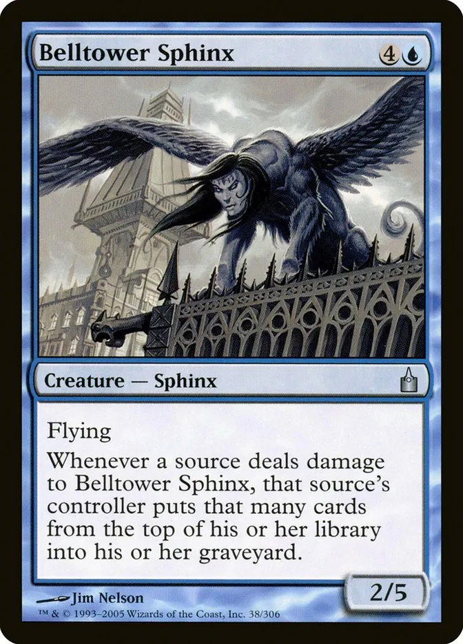 2005 Ravnica: City of Guilds Belltower Sphinx uncommon #38 uncommon card image