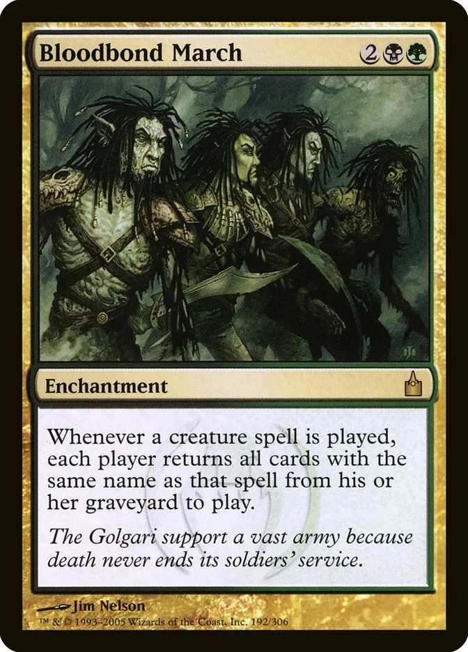 2005 Ravnica: City of Guilds Bloodbond March #192 rare card image