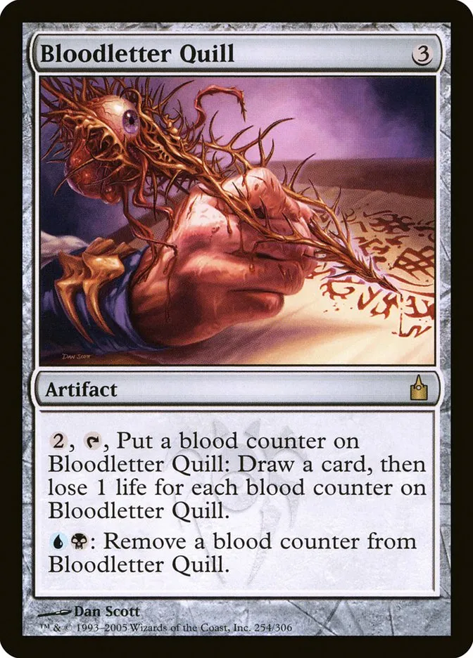 2005 Ravnica: City of Guilds Bloodletter Quill #254 rare card image