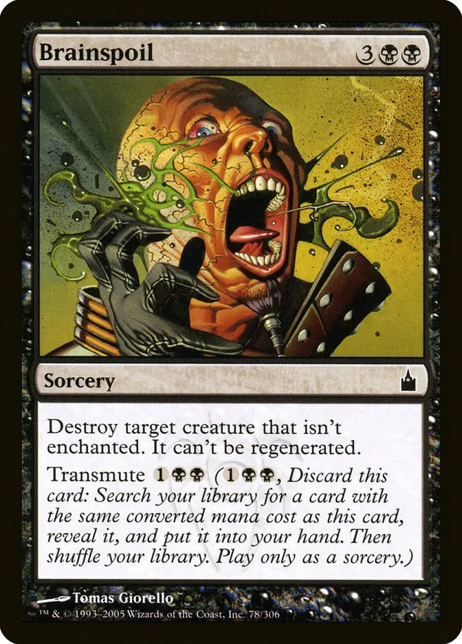 2005 Ravnica: City of Guilds Brainspoil common #78 common card image