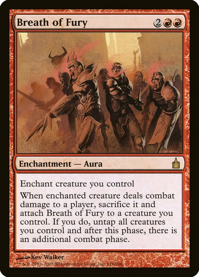 2005 Ravnica: City of Guilds Breath of Fury #116 rare card image