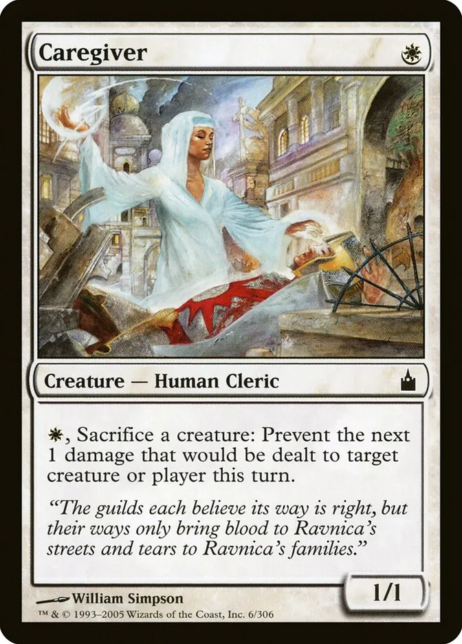 2005 Ravnica: City of Guilds Caregiver common #6 common card image