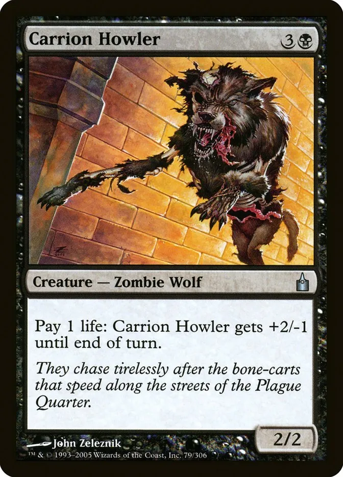 2005 Ravnica: City of Guilds Carrion Howler uncommon #79 uncommon card image