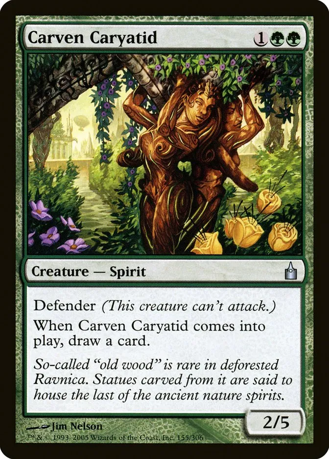 2005 Ravnica: City of Guilds Carven Caryatid #155 uncommon card image