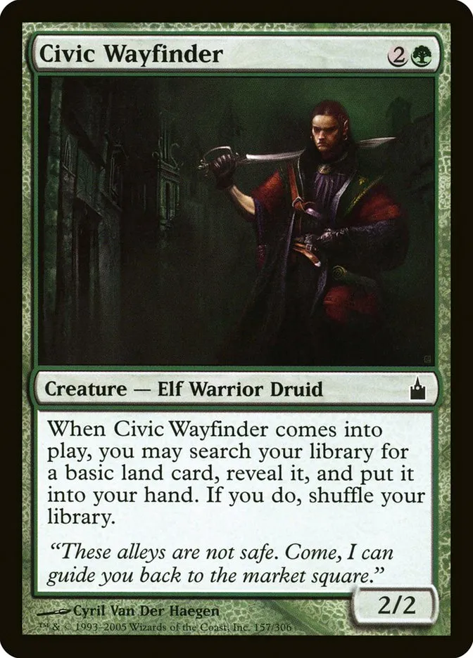 2005 Ravnica: City of Guilds Civic Wayfinder #157 common card image