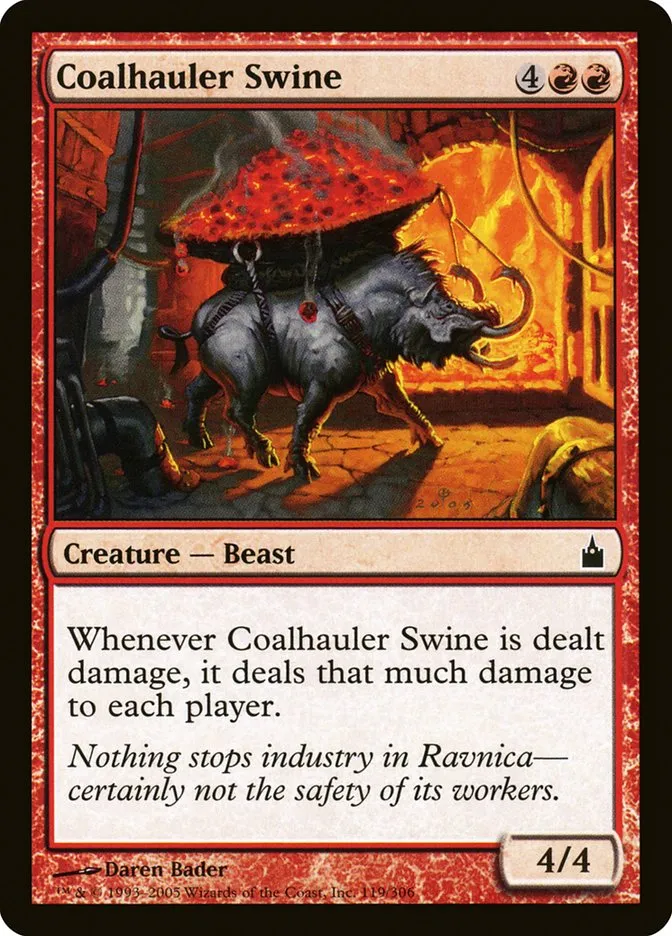 2005 Ravnica: City of Guilds Coalhauler Swine #119 common card image