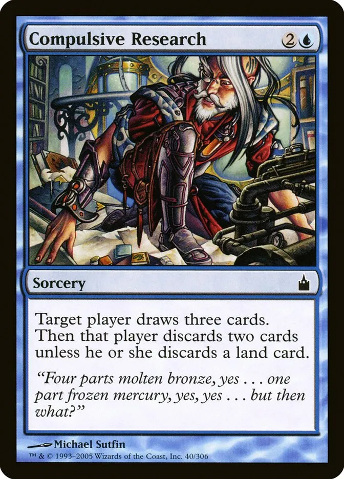 2005 Ravnica: City of Guilds Compulsive Research common #40 common card image