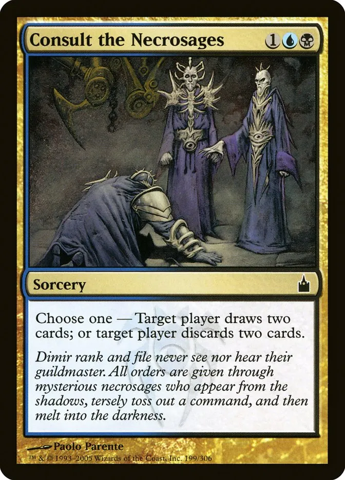 2005 Ravnica: City of Guilds Consult the Necrosages #199 common card image