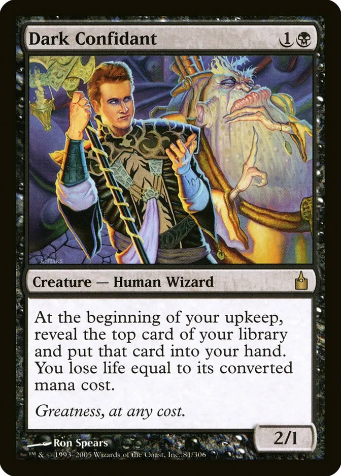 2005 Ravnica: City of Guilds Dark Confidant #81 rare card image