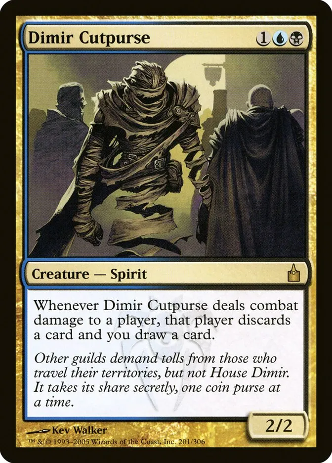 2005 Ravnica: City of Guilds Dimir Cutpurse #201 rare card image