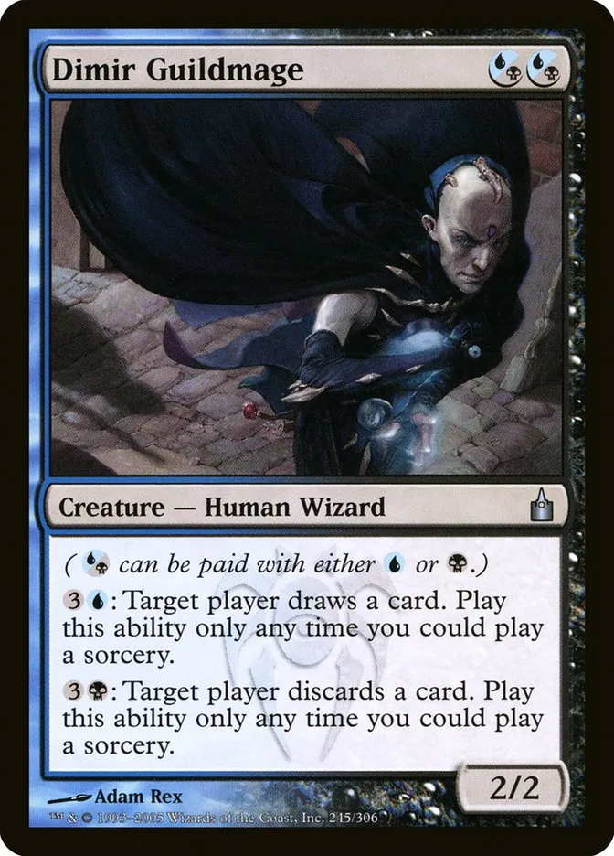 2005 Ravnica: City of Guilds Dimir Guildmage #245 uncommon card image