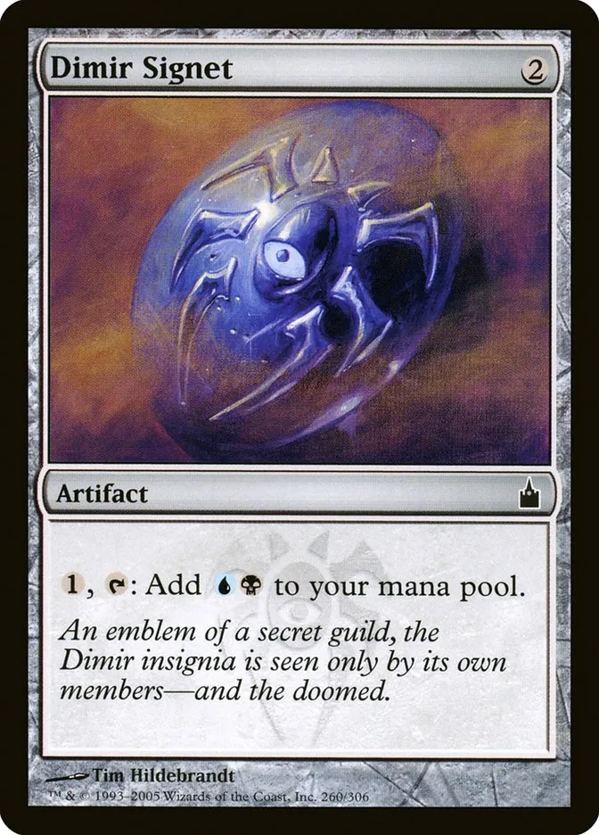 2005 Ravnica: City of Guilds Dimir Signet #260 common card image