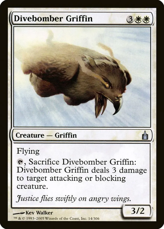2005 Ravnica: City of Guilds Divebomber Griffin uncommon #14 uncommon card image