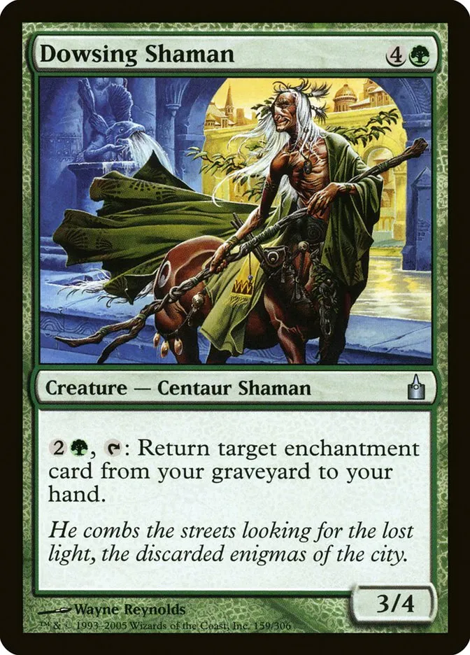2005 Ravnica: City of Guilds Dowsing Shaman #159 uncommon card image