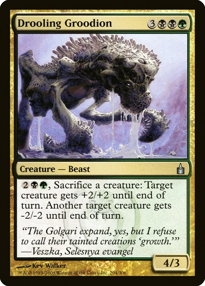 2005 Ravnica: City of Guilds Drooling Groodion #204 uncommon card image