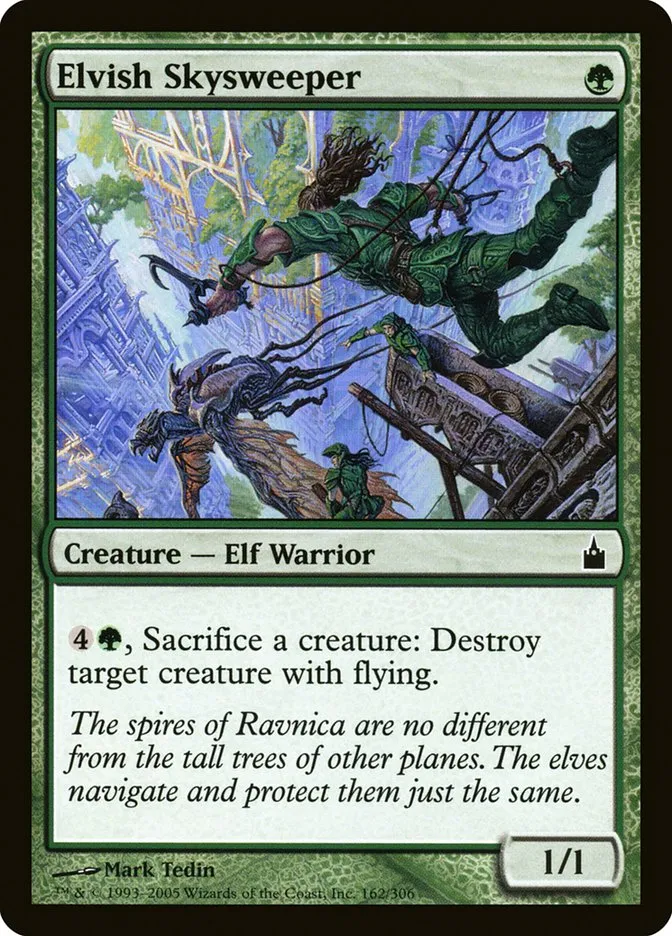 2005 Ravnica: City of Guilds Elvish Skysweeper #162 common card image