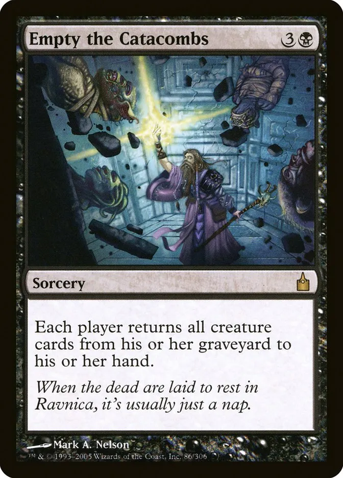 2005 Ravnica: City of Guilds Empty the Catacombs #86 rare card image