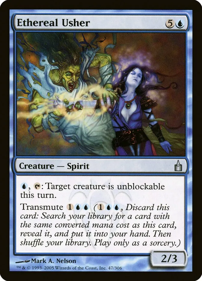 2005 Ravnica: City of Guilds Ethereal Usher uncommon #47 uncommon card image