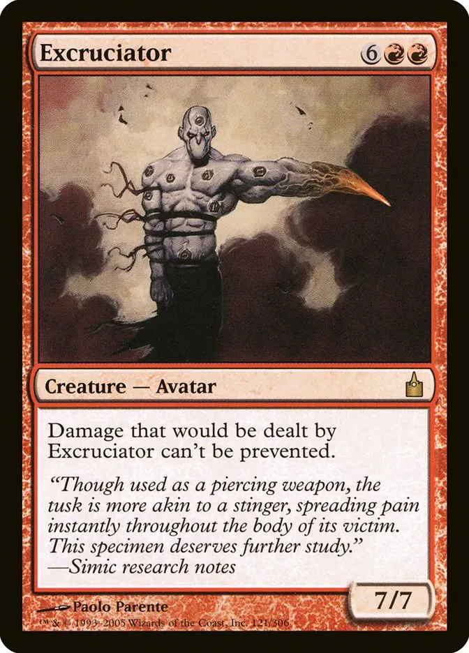 2005 Ravnica: City of Guilds Excruciator #121 rare card image