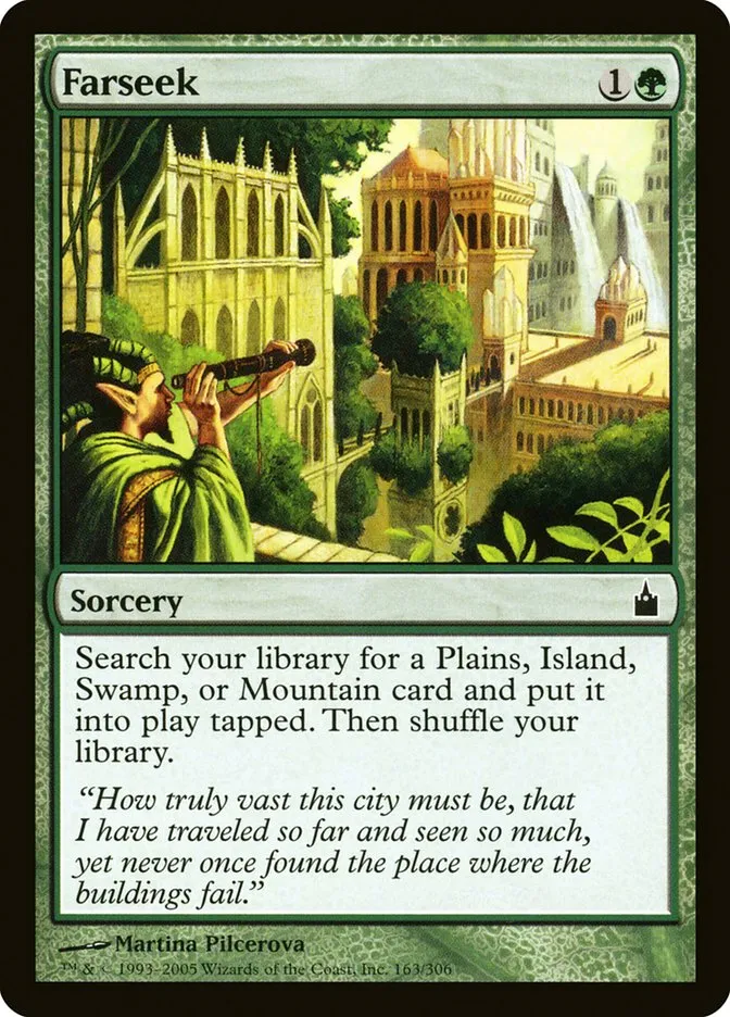 2005 Ravnica: City of Guilds Farseek #163 common card image