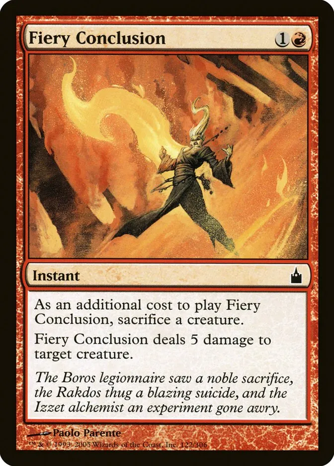 2005 Ravnica: City of Guilds Fiery Conclusion #122 common card image