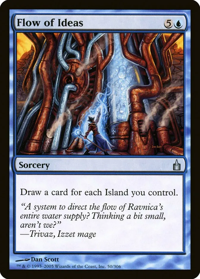 2005 Ravnica: City of Guilds Flow of Ideas uncommon #50 uncommon card image